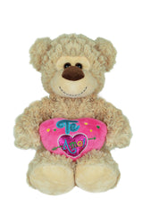 Meteo Bear Holding A Heart (Size 30 Cm)