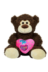 Meteo Bear Holding A Heart (Size 40 Cm)
