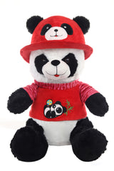 Panda hat and t-shirt (Size 40 Cm)