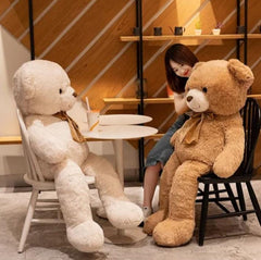 Giant bow teddy bear (Size 100 Cm)