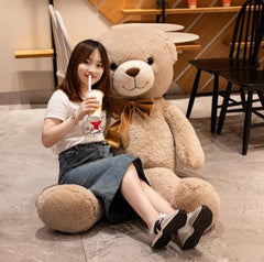 Giant bow teddy bear (Size 100 Cm)