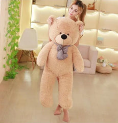 Checkered bow bear (Size 100 Cm)