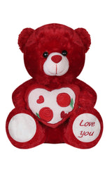 Printed Rose Bear(Size 30 Cm)