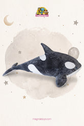 Giant orca whale (Size 100cm)