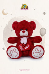 Bear Two hearts and a link (Size 30 Cm)