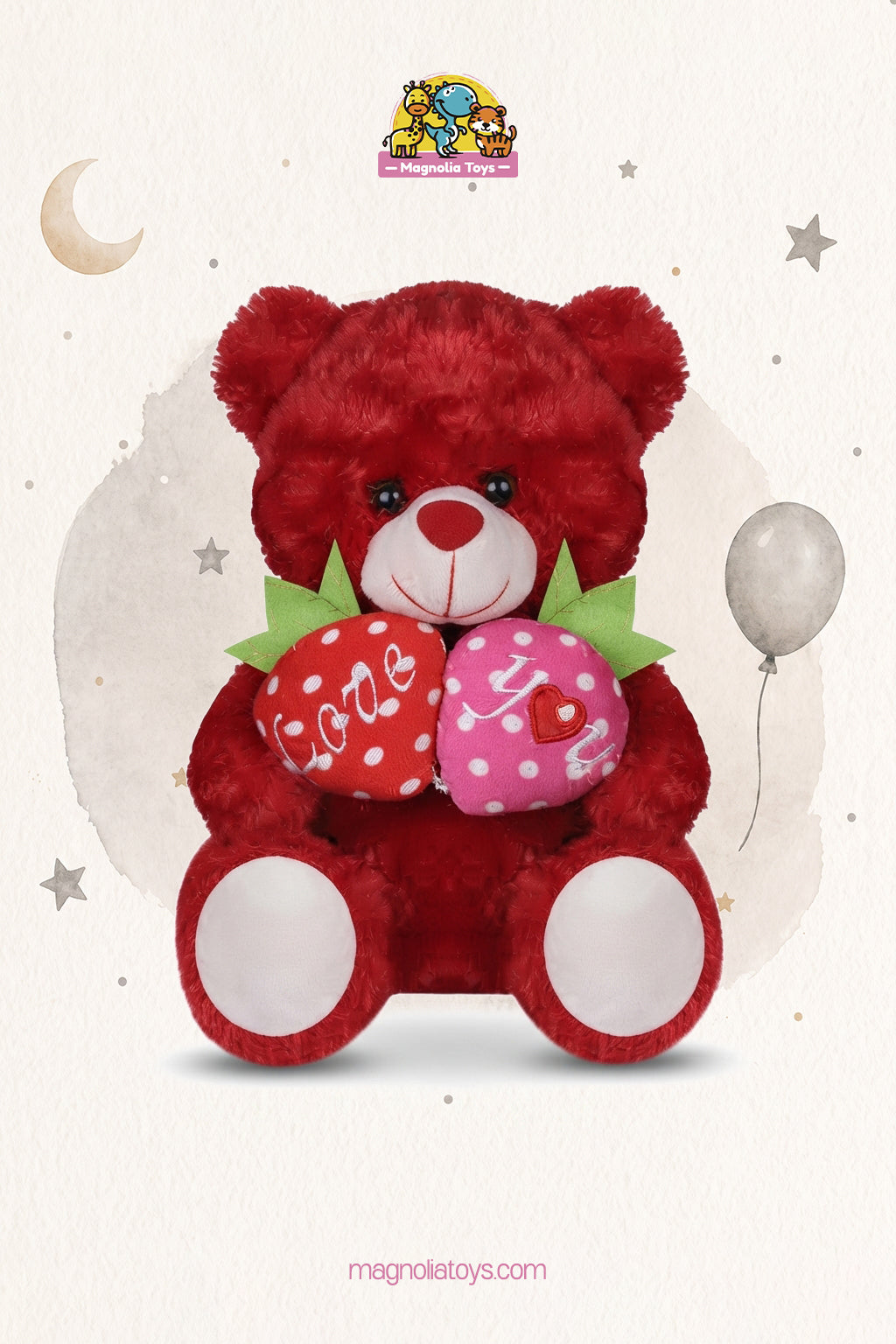 Strawberry Bear (Size 30 Cm)