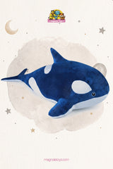 Giant orca whale (Size 100cm)