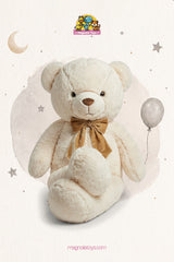 Giant teddy bear with checkered bow (Size 160 Cm)