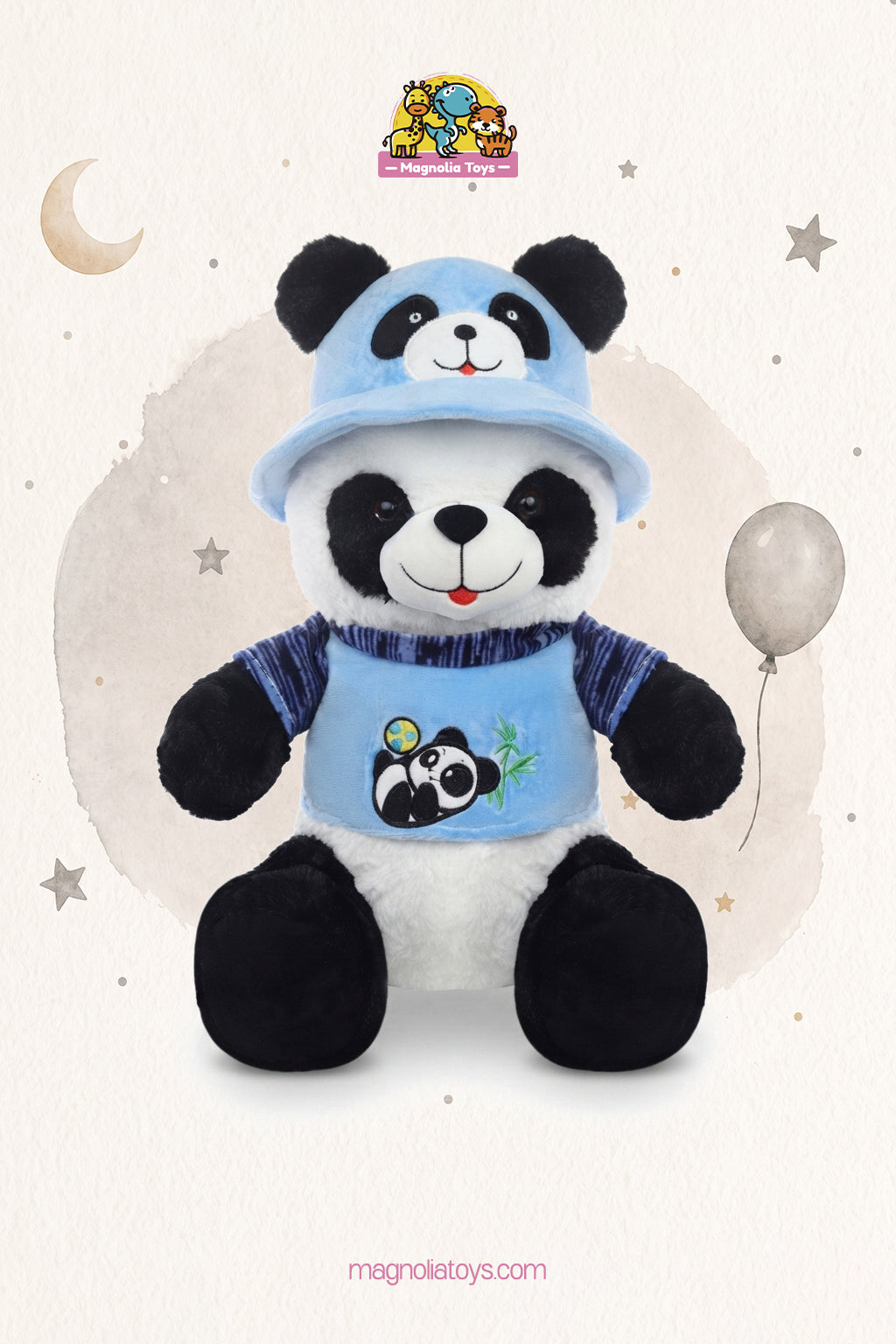 Panda hat and t-shirt (Size 40 Cm)